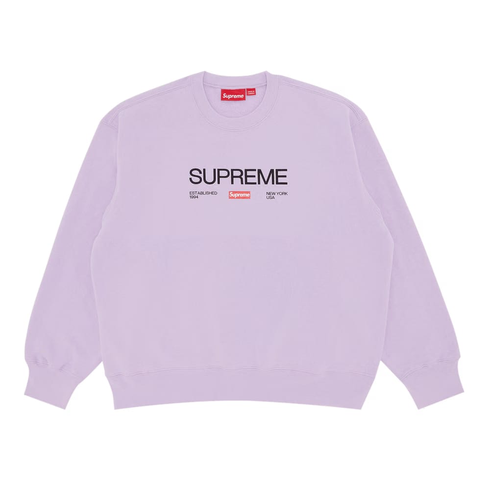 Supreme Established Crewneck Violet