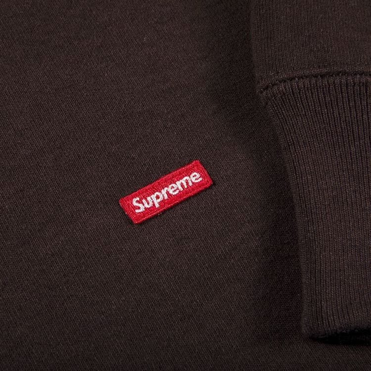 Supreme Small Box Crewneck Dark Brown