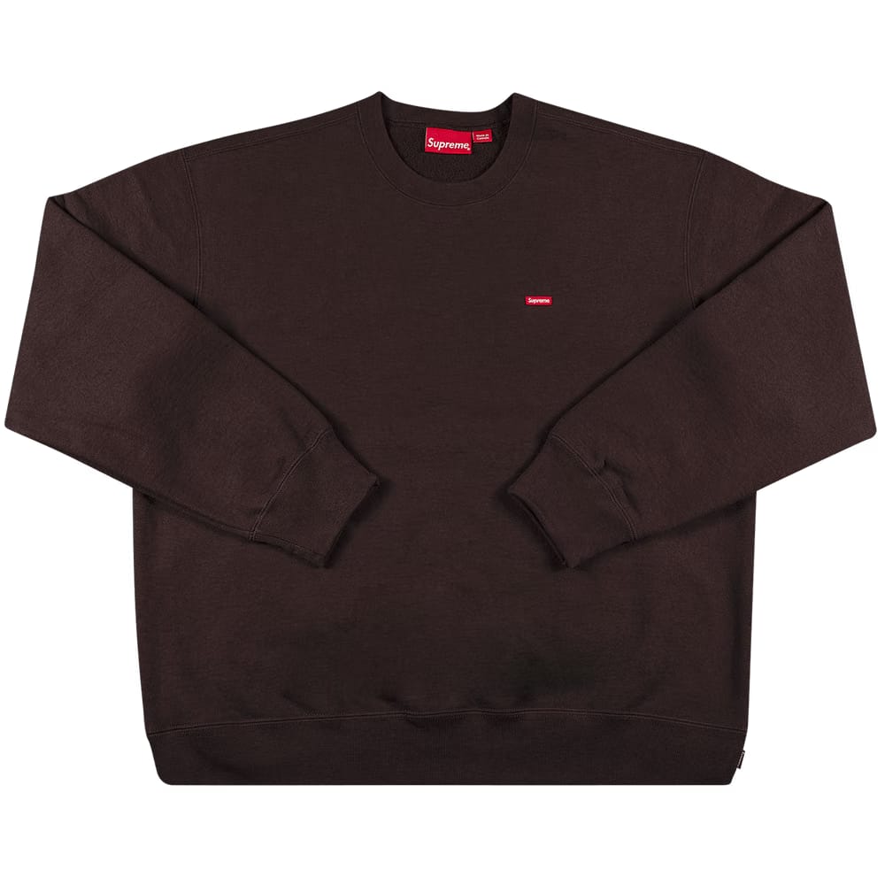 Supreme Small Box Crewneck Dark Brown