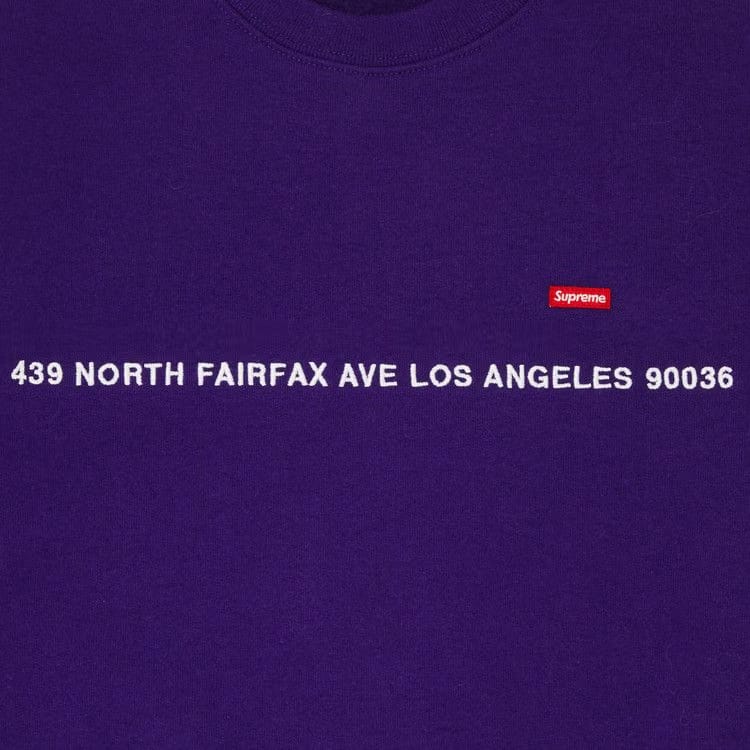 Supreme Shop Small Box Crewneck - Los Angeles Purple