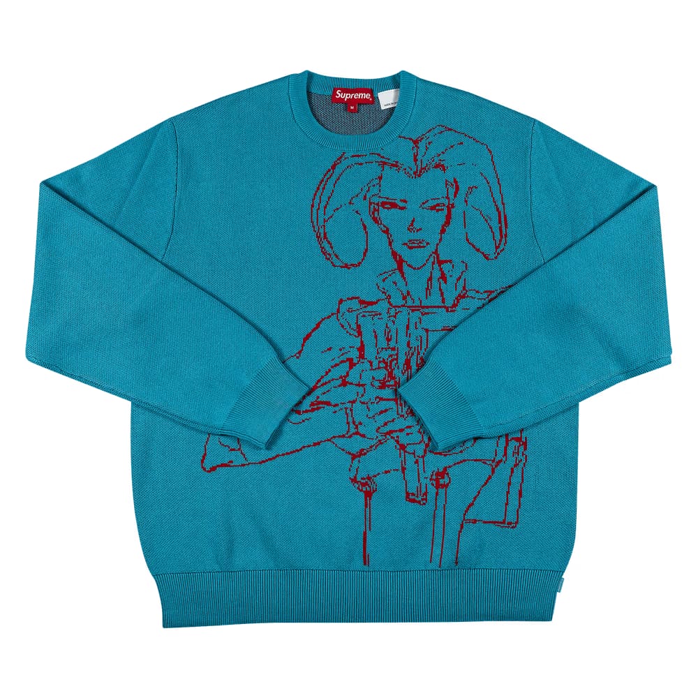 Supreme Aeon Flux Sweater Cyan