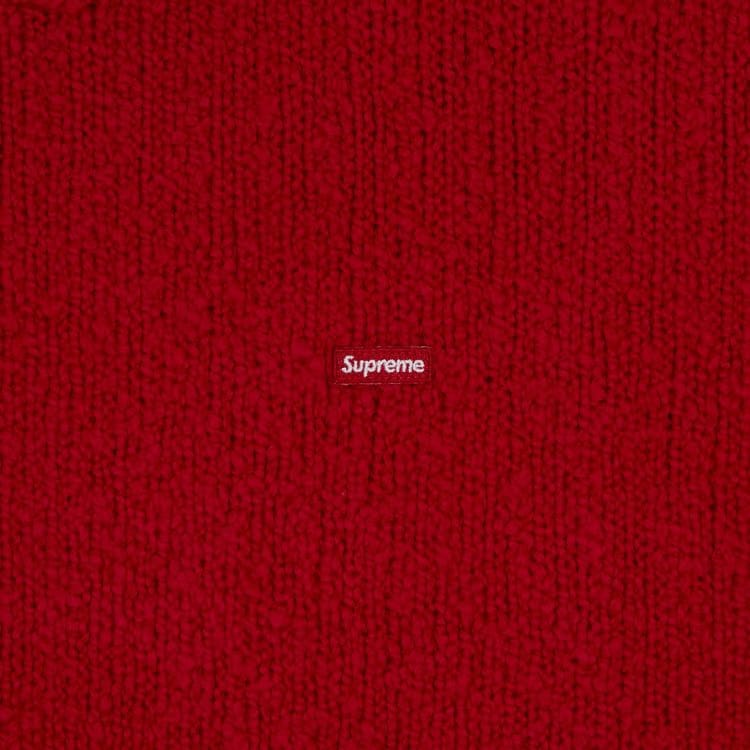 Supreme Bouclé Small Box Sweater Red