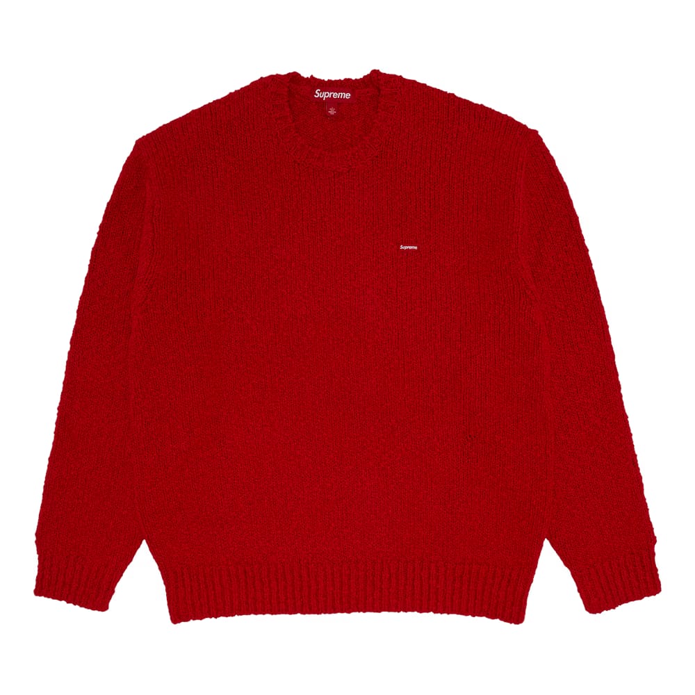 Supreme Bouclé Small Box Sweater Red