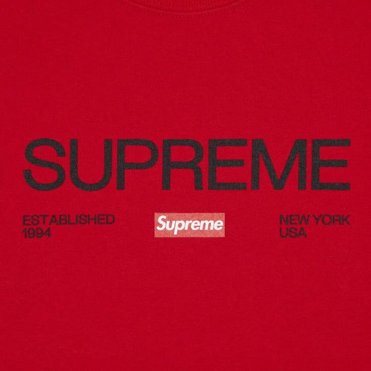 Supreme Established Crewneck Red