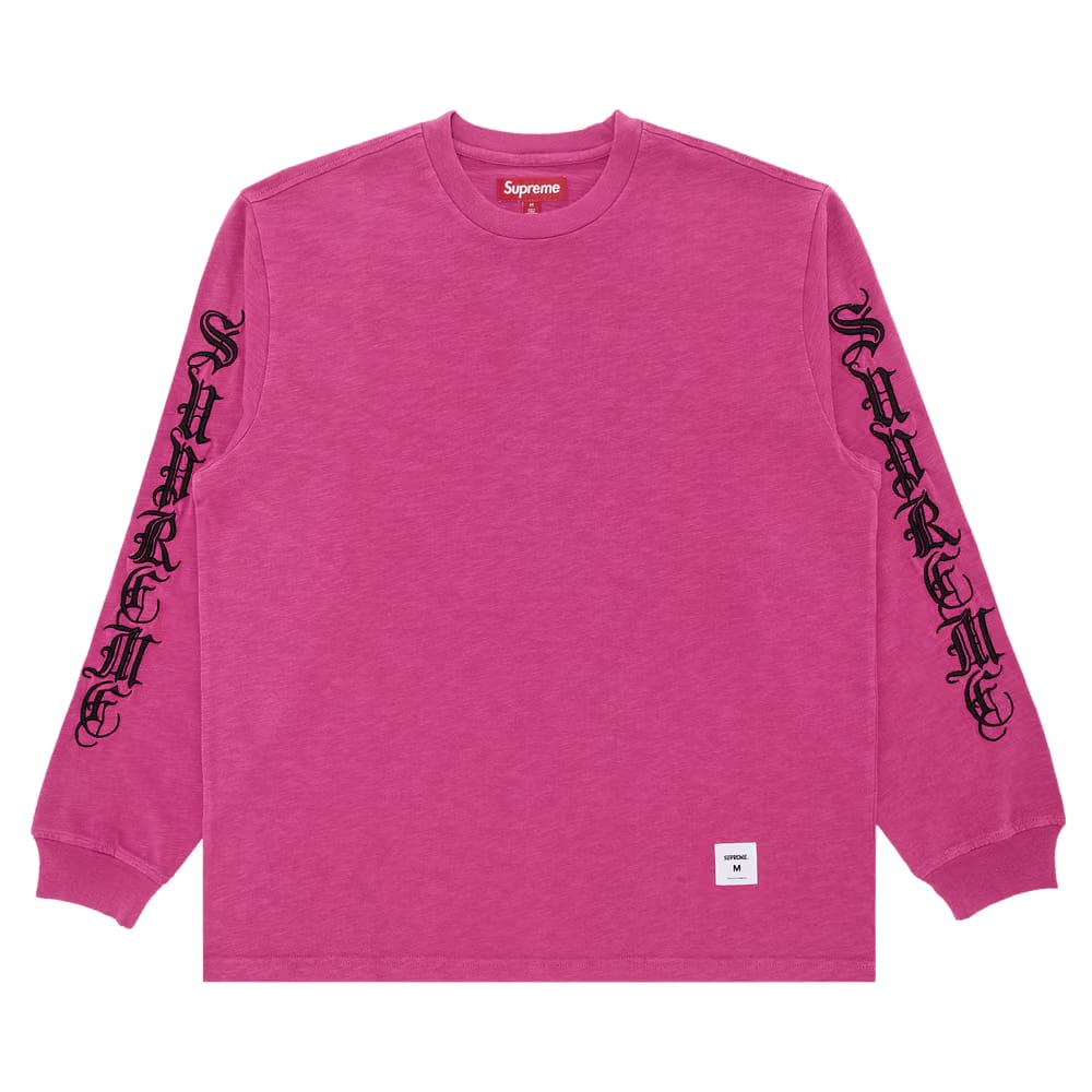 Supreme Old English Long-Sleeve Top Magenta