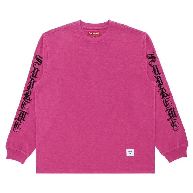 Supreme Old English Long-Sleeve Top Magenta