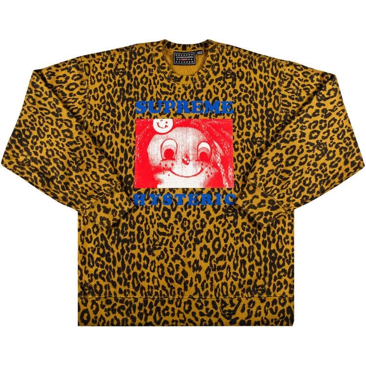 Supreme x Hysteric Glamour Crewneck Leopard