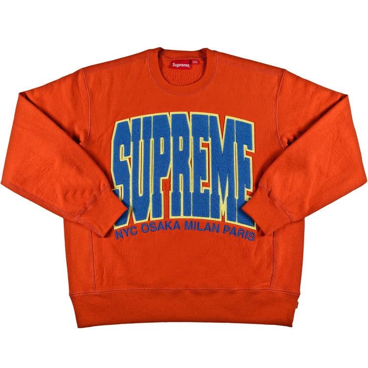 Supreme Cities Arc Crewneck Burnt Orange