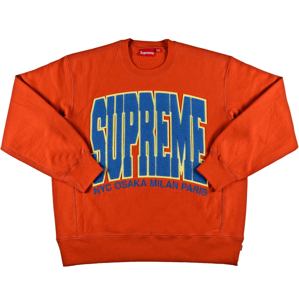 Supreme Cities Arc Crewneck Burnt Orange