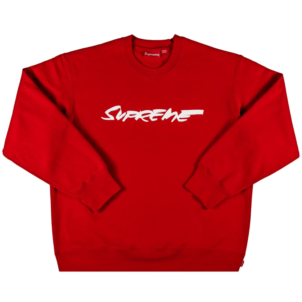 Supreme Futura Logo Crewneck Red