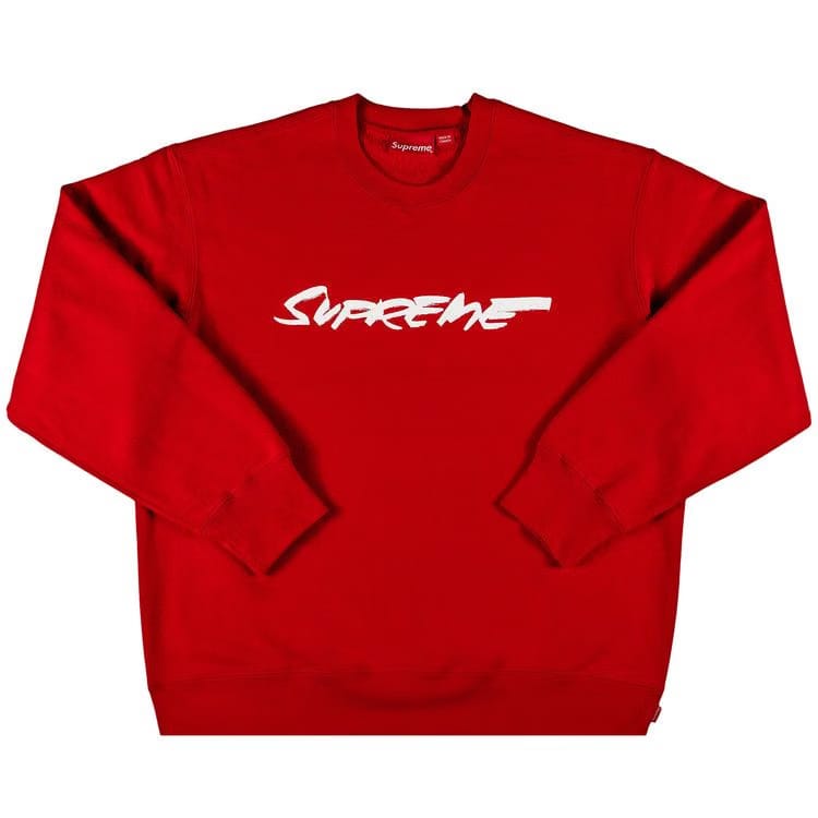 Supreme Futura Logo Crewneck Red