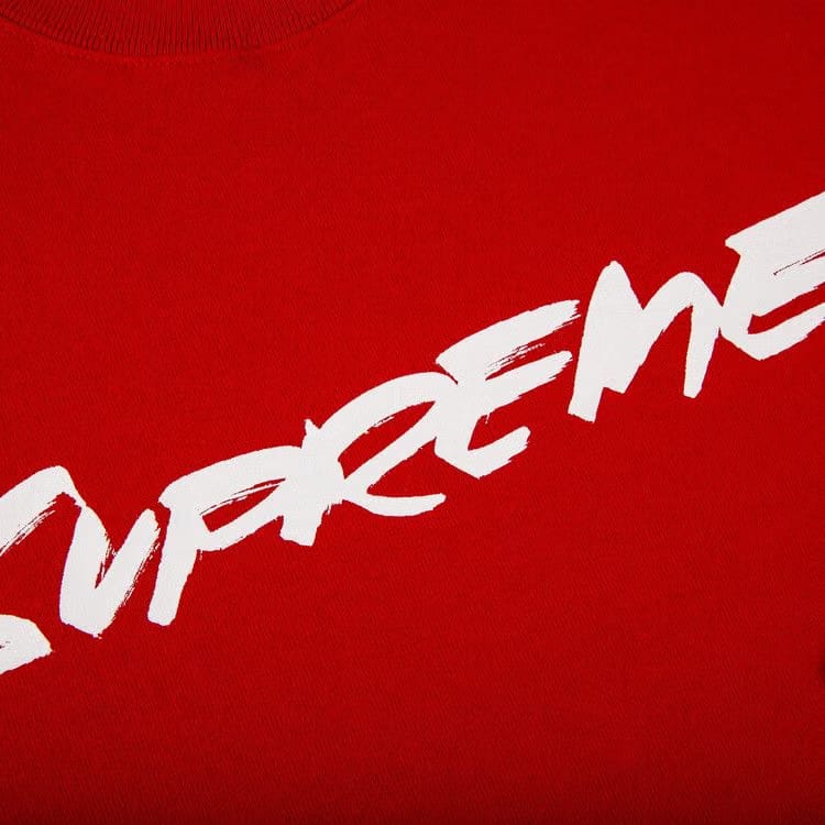 Supreme Futura Logo Crewneck Red