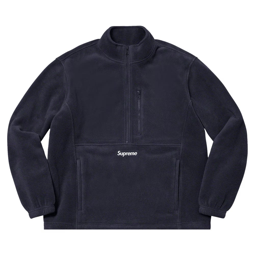 Supreme Polartec Half Zip Pullover Navy
