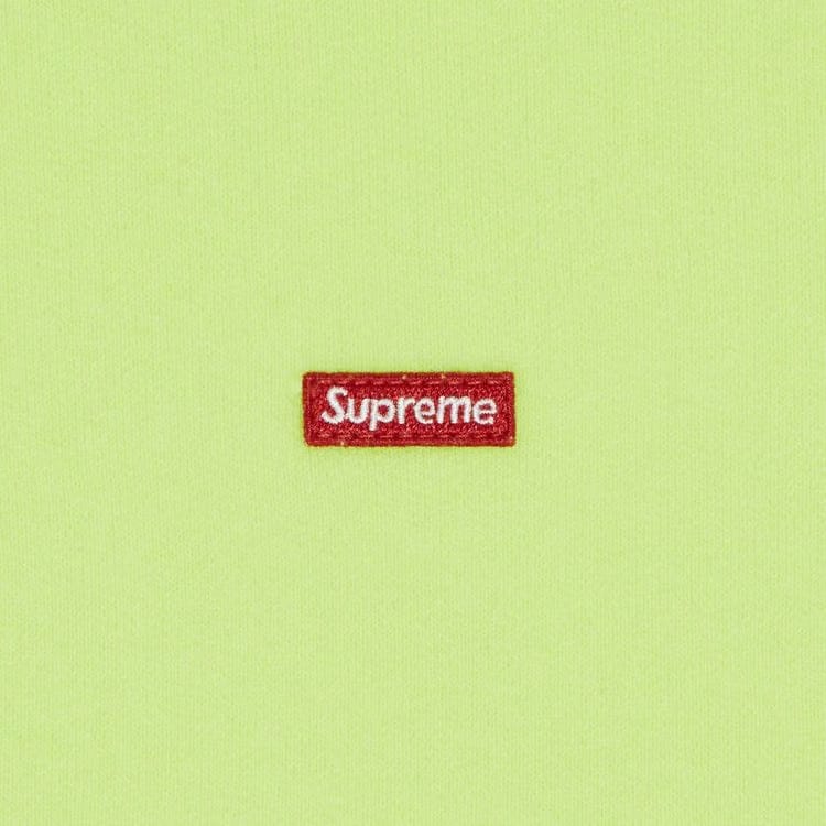 Supreme Small Box Half Zip Pullover Fluorescent Yellow