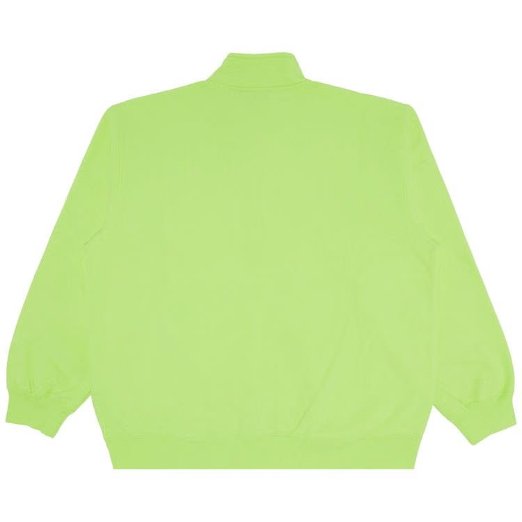 Supreme Small Box Half Zip Pullover Fluorescent Yellow