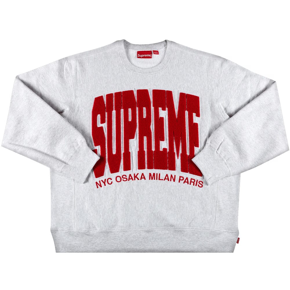 Supreme Cities Arc Crewneck Ash Grey