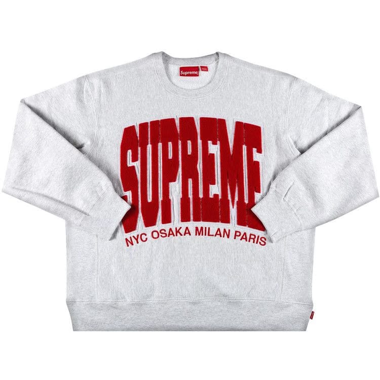 Supreme Cities Arc Crewneck Ash Grey