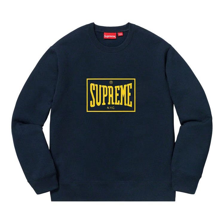 Supreme Warm Up Crewneck Navy