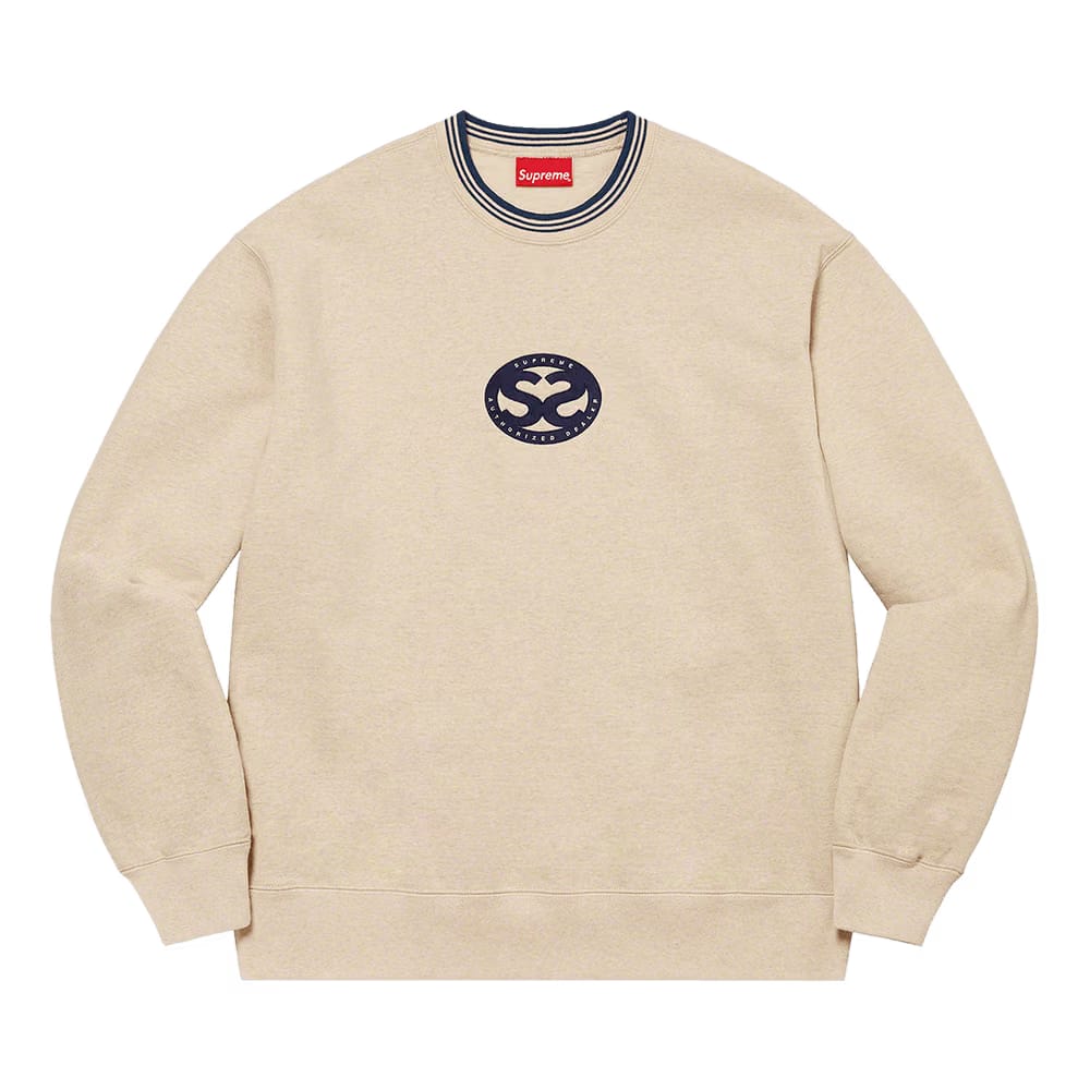 Supreme Double S Crewneck Heather Oatmeal