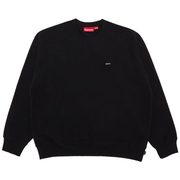 Supreme Small Box Raglan Crewneck Black