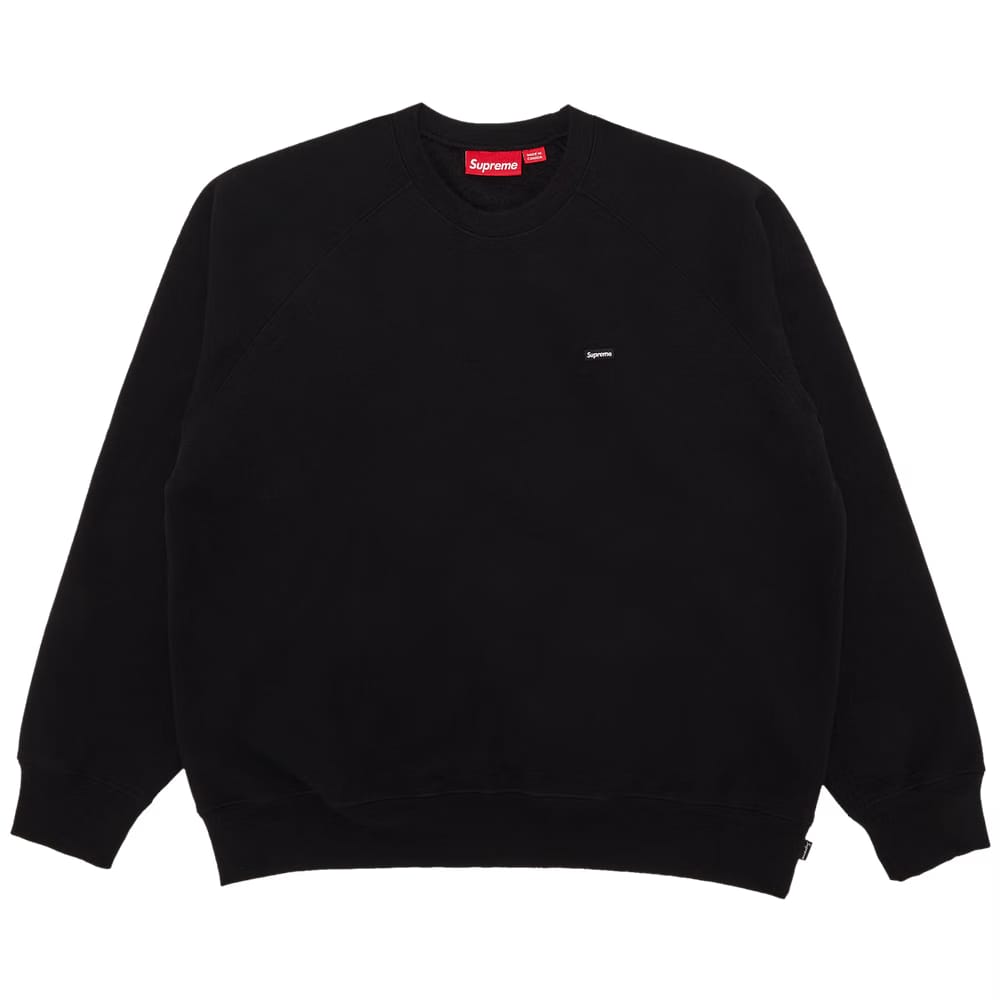 Supreme Small Box Raglan Crewneck Black