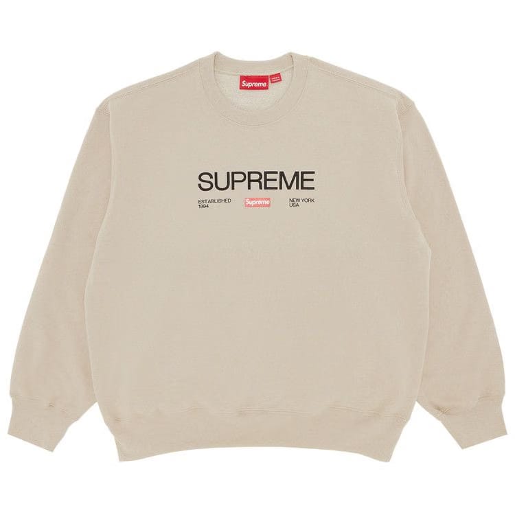 Supreme Established Crewneck Clay