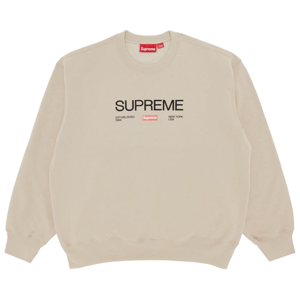 Supreme Established Crewneck Clay