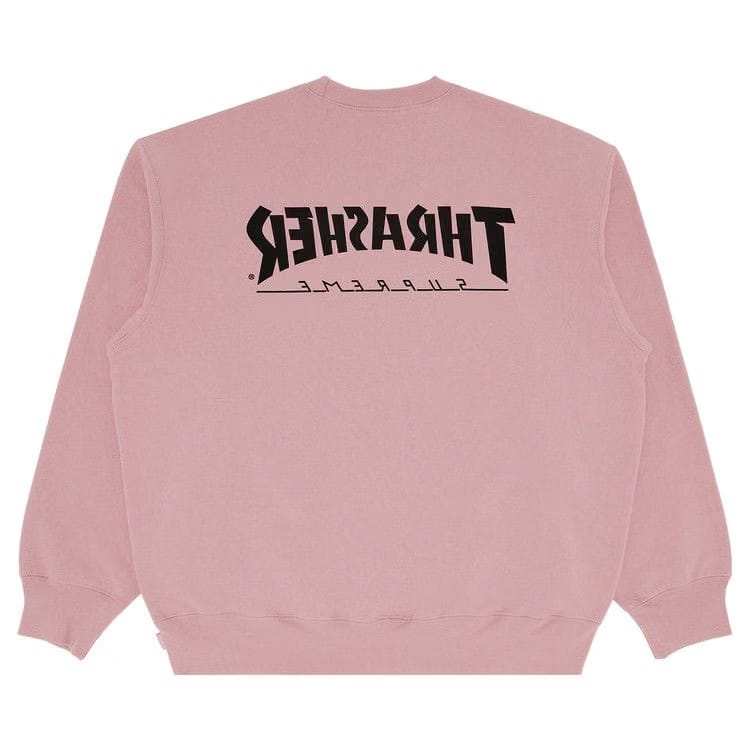 Supreme x Thrasher Crewneck Dusty Rose