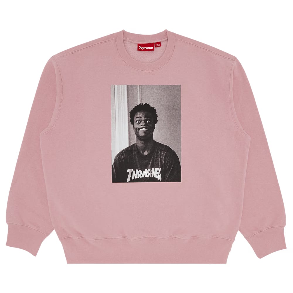 Supreme x Thrasher Crewneck Dusty Rose