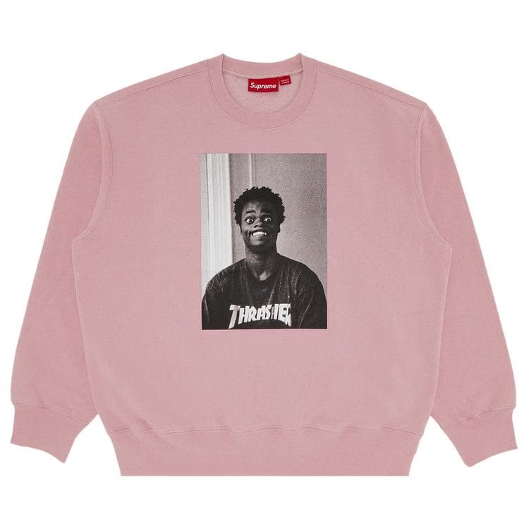 Supreme x Thrasher Crewneck Dusty Rose