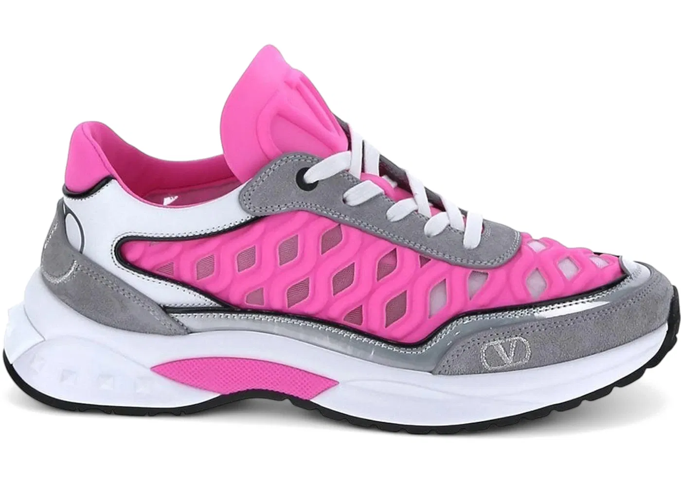 Valentino Wmns Ready Go Runner 'Grey Bright Pink'