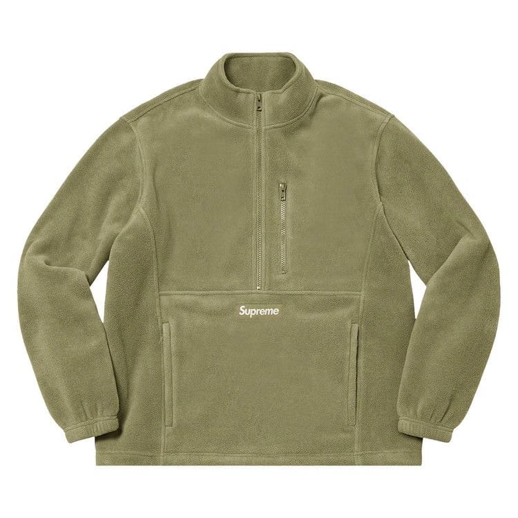 Supreme Polartec Half Zip Pullover Light Olive