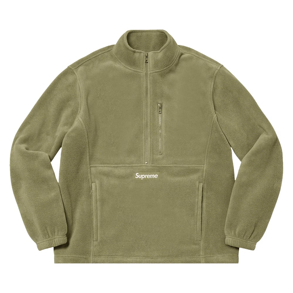Supreme Polartec Half Zip Pullover Light Olive