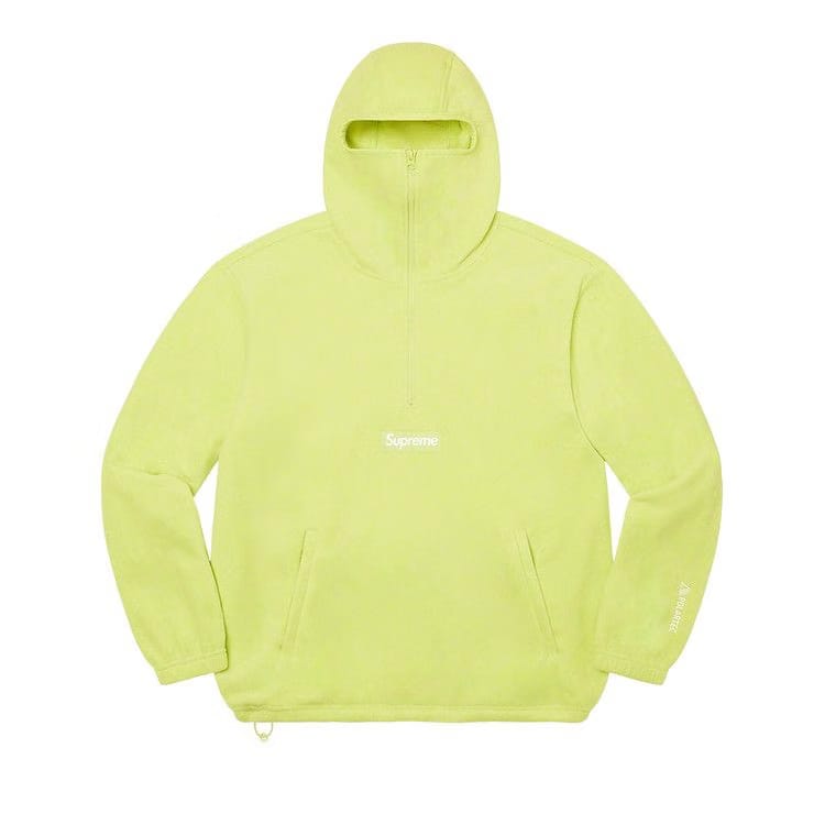 Supreme x Polartec Facemask Half Zip Pullover Lime