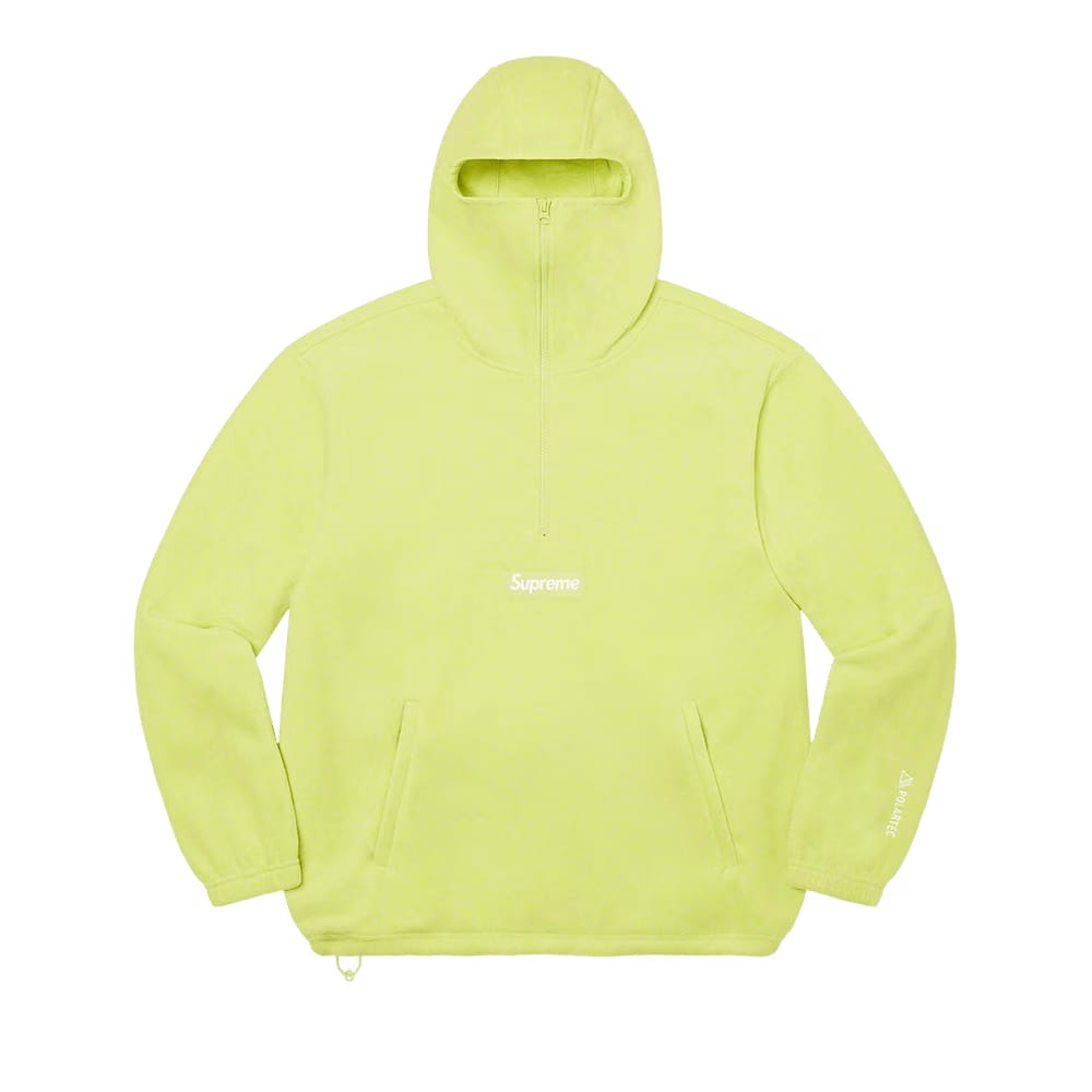 Supreme x Polartec Facemask Half Zip Pullover Lime