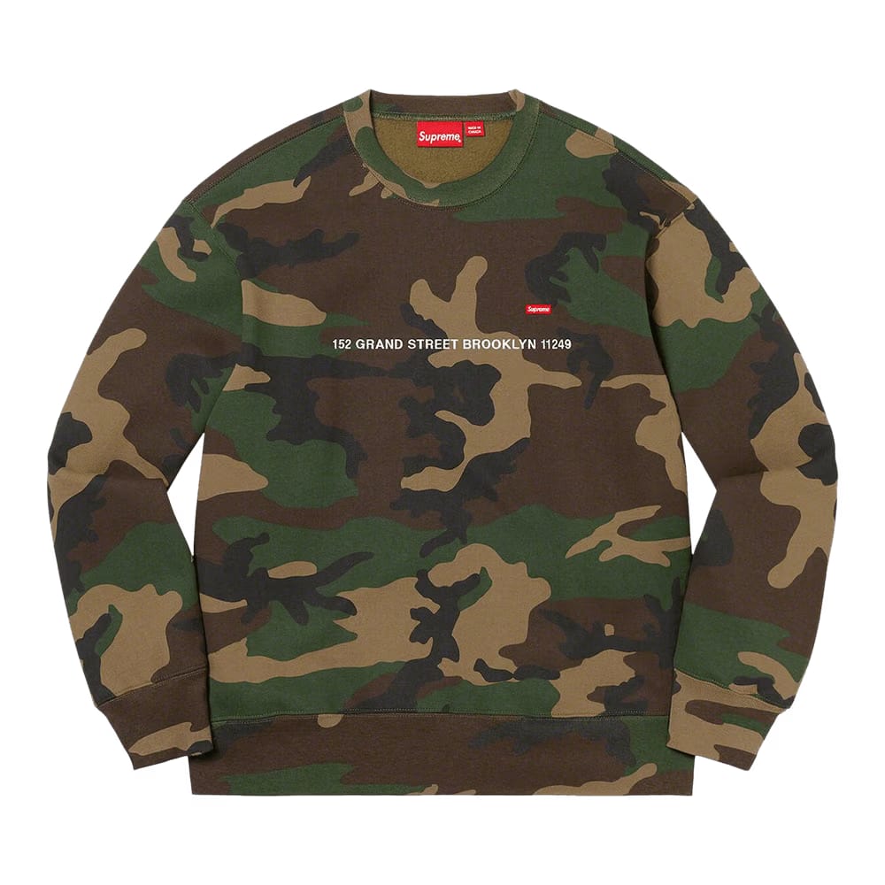 Supreme Small Box Shop Crewneck - Brooklyn Camo