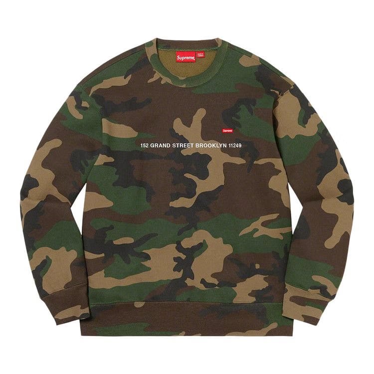 Supreme Small Box Shop Crewneck - Brooklyn Camo