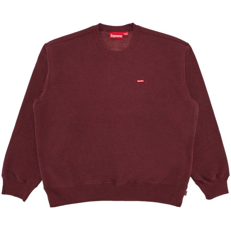 Supreme Small Box Crewneck Maroon
