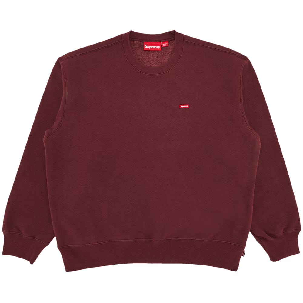 Supreme Small Box Crewneck Maroon