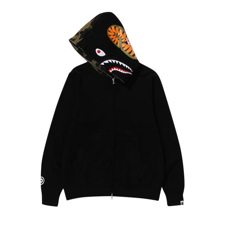 BAPE Shark Full Zip Hoodie Black