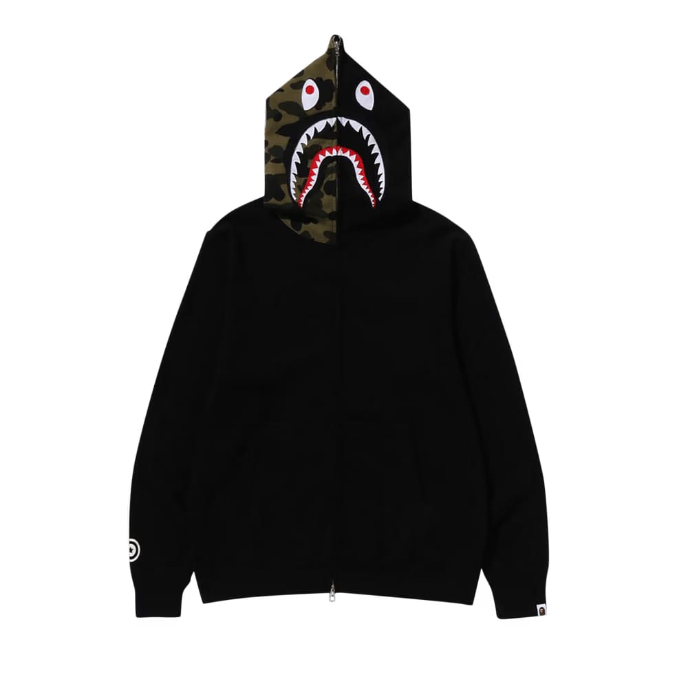 BAPE Shark Full Zip Hoodie Black