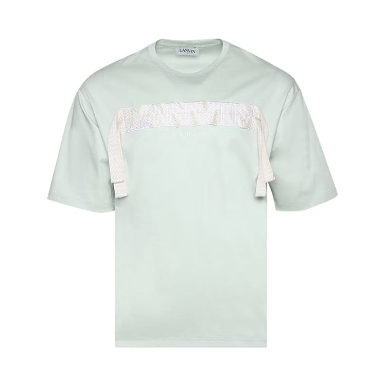 Lanvin Curb Embroidered T-Shirt Sage