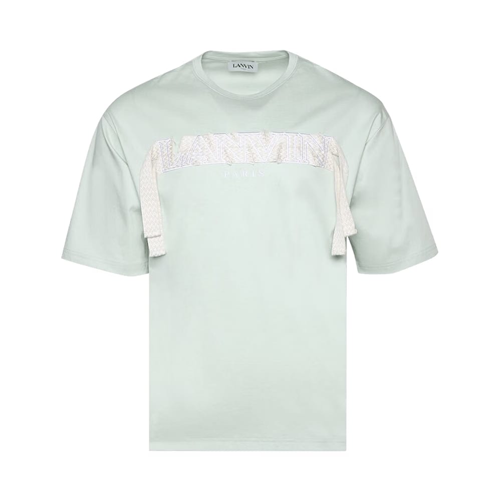 Lanvin Curb Embroidered T-Shirt Sage