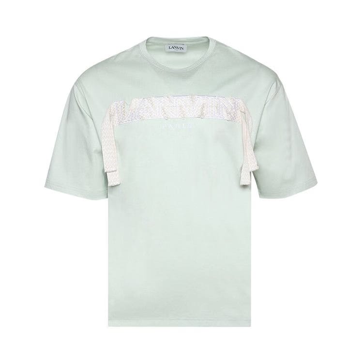 Lanvin Curb Embroidered T-Shirt Sage