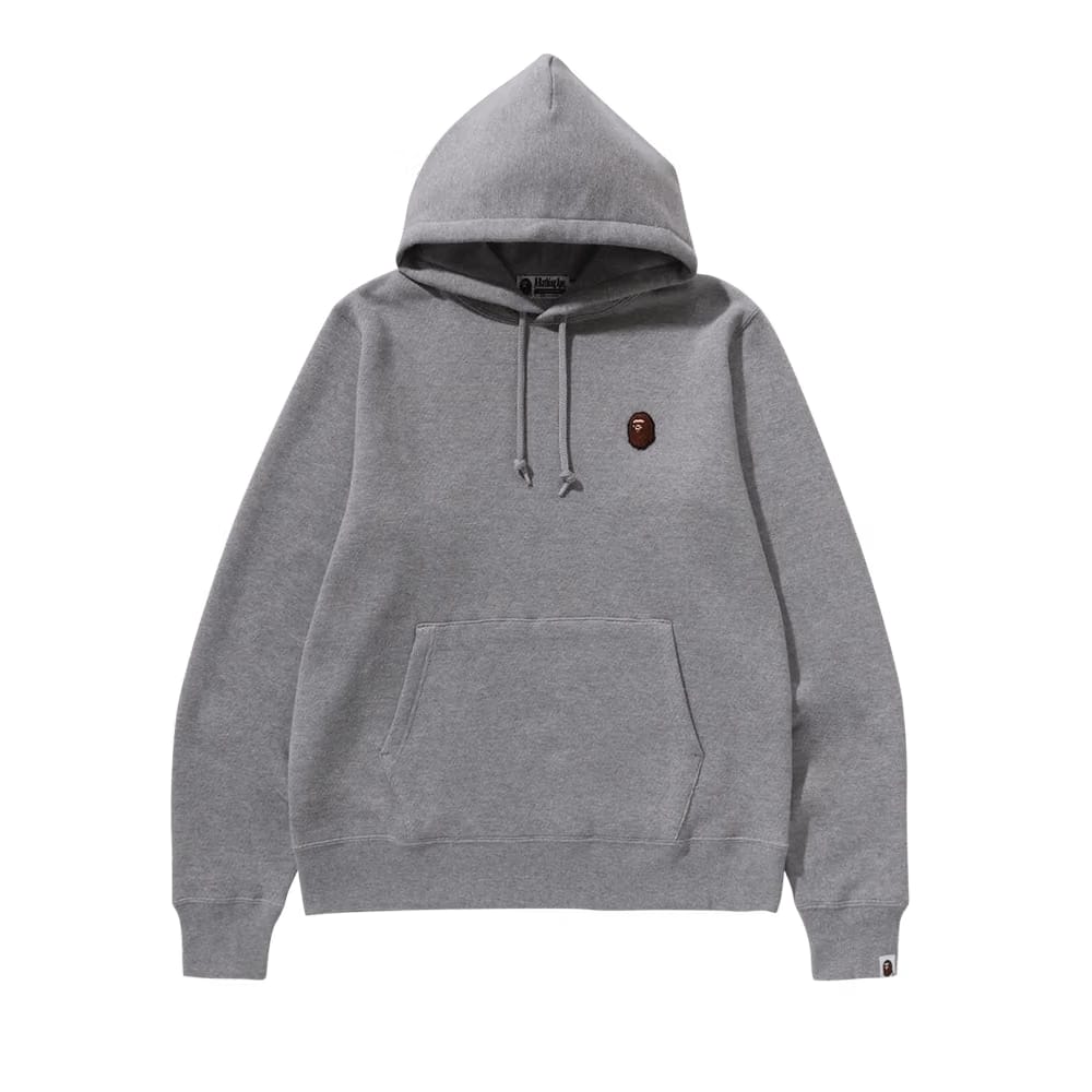 BAPE One Point Pullover Hoodie Grey