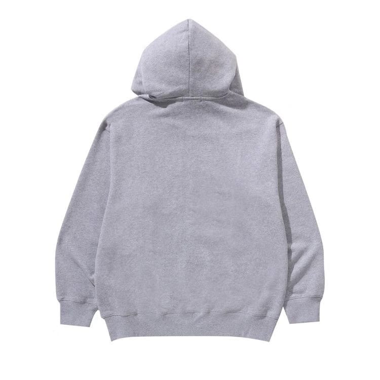 BAPE One Point Relaxed Fit Full Zip Hoodie Grey