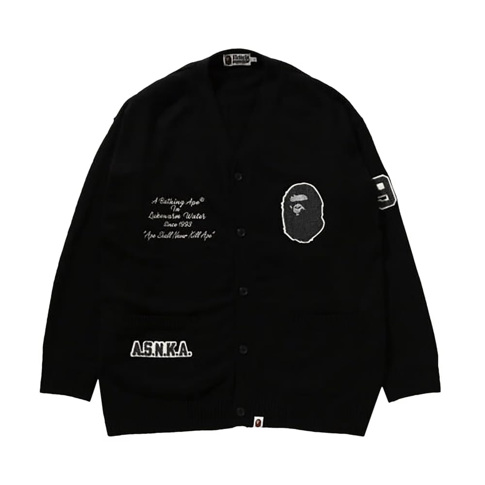 BAPE Knit Cardigan Black