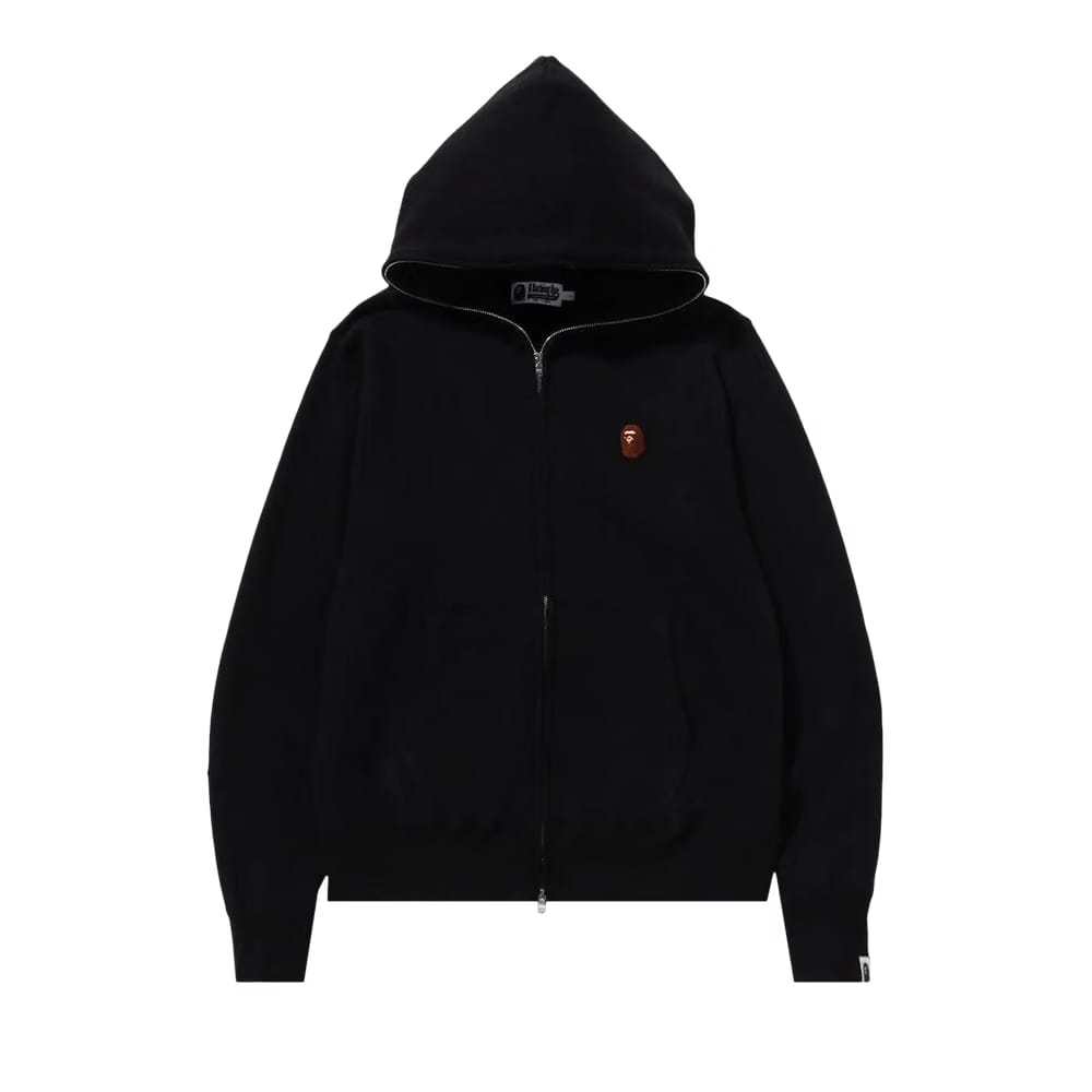 BAPE One Point Full Zip Hoodie Black