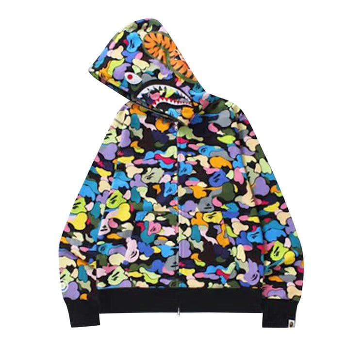 BAPE Color Camo Shark Full Zip Hoodie Multicolor