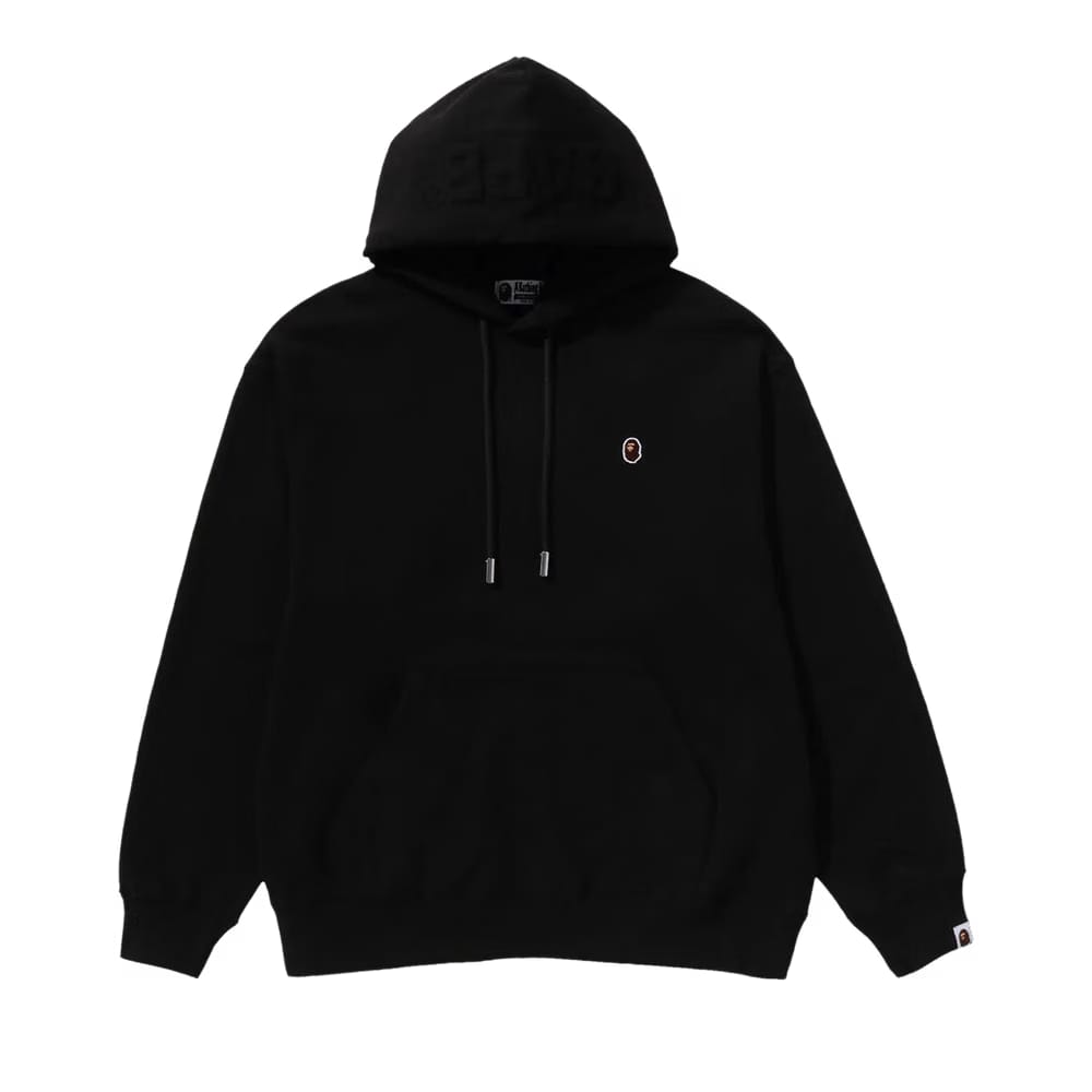 BAPE One Point Relaxed Fit Pullover Hoodie Black